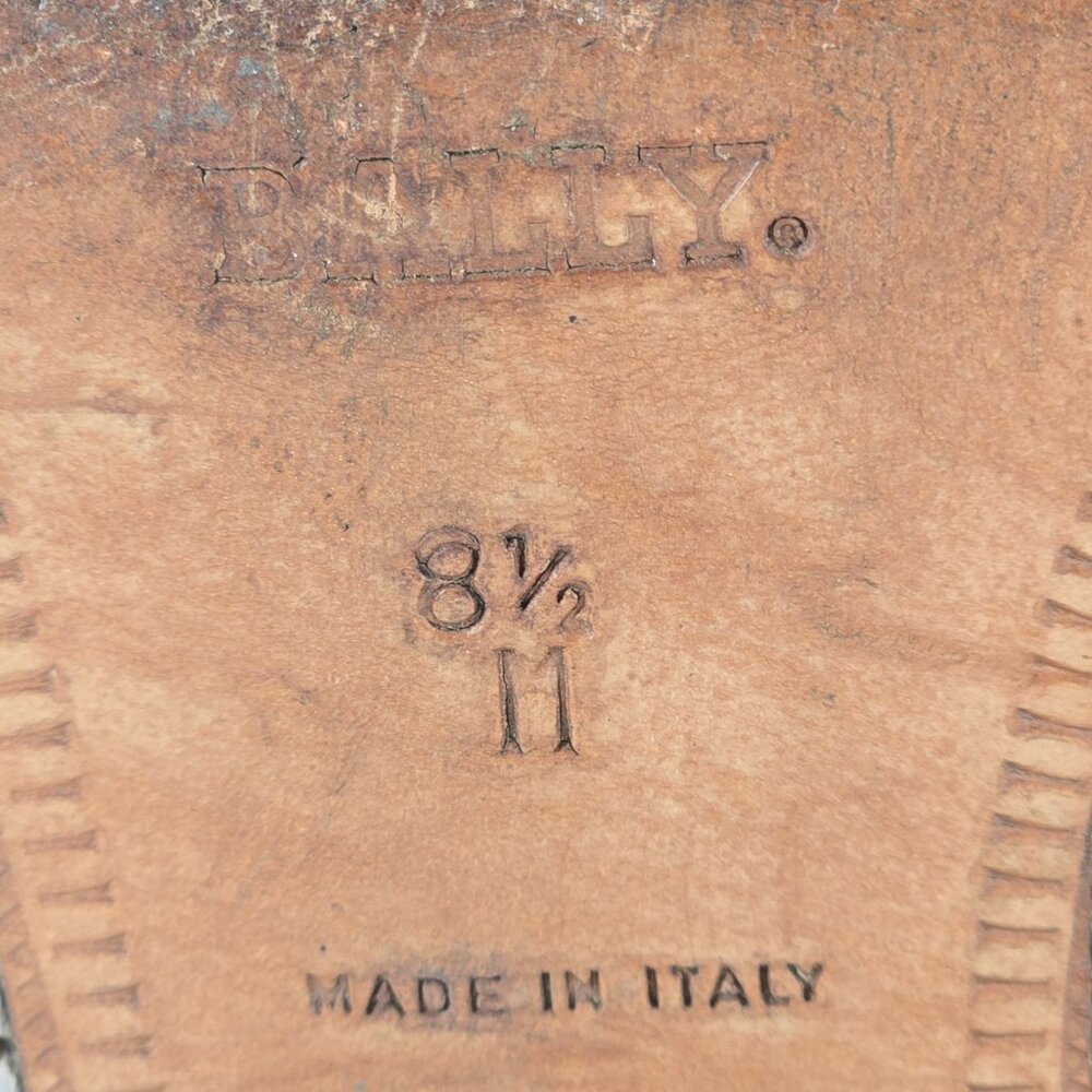 Vintage Bally Italy Full Hand Woven Calfskin Boots Mens 8.5 Dress Western Cowboy - Picture 10 of 15